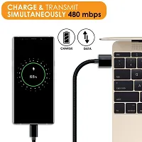 Nirsha Micro USB 3 Amp Fast Charging Data  Sync Cable Extra Tough Quick Charge 18W Compatible for Xiomi Mi Play/Redmi Note 6 Pro/Mi A2 Lite (Redmi 6 Pro)/Redmi 6/Redmi 6A/Redmi S2 (Redmi Y2) (BLACK)-thumb4