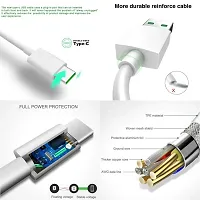 Nirsha 65W Super Vooc Charge, Data Sync Fast Charging Type-C Cable Compatible for Realme XT, Realme XT 730G, Realme X2, Realme C12, Realme 6 Pro, Realme Narzo 20A, Realme 7, Realme 7 Pro (White)-thumb3