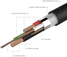 NIRSHA USB Cable Compatible for Xiomi Redmi Note 5/ Redmi Note 5 Pro/Redmi 5 Plus (Redmi Note 5)/ Redmi 5/ Redmi 5A Micro USB Data Cable| Quick Fast Charging Cable| Transfer Android V8 Cable (Black)-thumb3