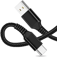Fast Type-C Charging Cable/Data Transfer Cable Compatible with Motorola Moto G6/Moto X4/ Moto X5/Moto Z2 Force/Moto Z2 Play/Nokia 3.1 A/Nokia X71/Nokia 9 PureView (3.0Amp, 1 Meter, Black)-thumb1