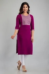 Stylish Fancy Designer Viscose Rayon Kurta For Women-thumb2