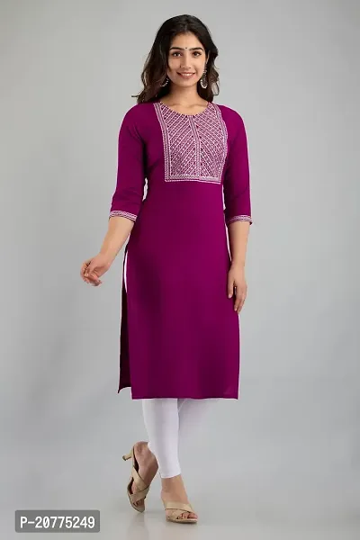 Stylish Fancy Designer Viscose Rayon Kurta For Women-thumb3