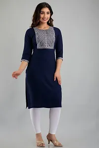 Stylish Fancy Designer Viscose Rayon Kurta For Women-thumb2