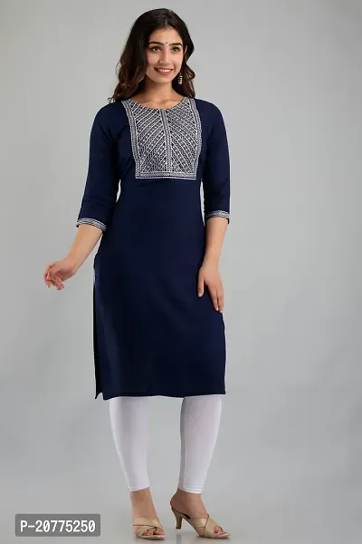 Stylish Fancy Designer Viscose Rayon Kurta For Women-thumb3