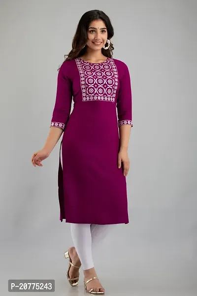 Stylish Fancy Designer Viscose Rayon Kurta For Women-thumb3