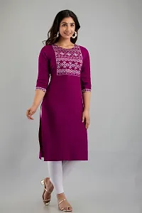 Stylish Fancy Designer Viscose Rayon Kurta For Women-thumb2