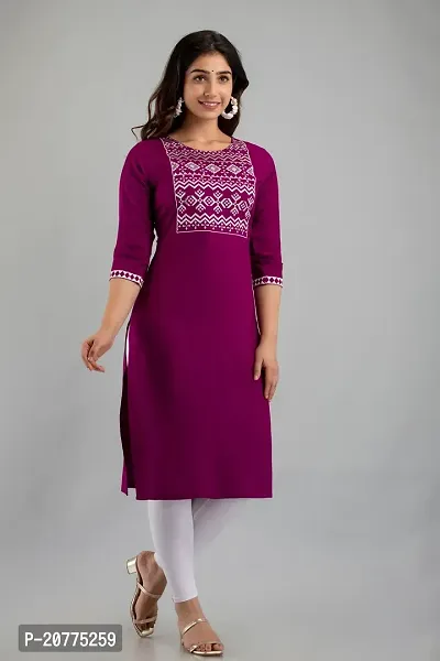 Stylish Fancy Designer Viscose Rayon Kurta For Women-thumb3