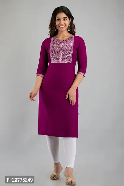 Stylish Fancy Designer Viscose Rayon Kurta For Women-thumb0