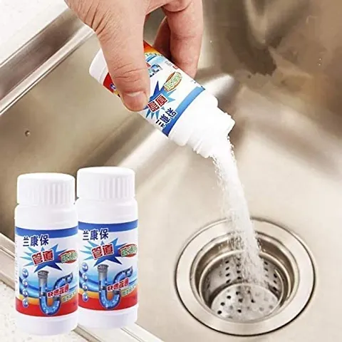 Drain Cleaner Powder Kitchen Sink Blockage Remover Powder Drainage Pipe Block Cleaner Drain  Sink Cleaner ( Pack of 1 )