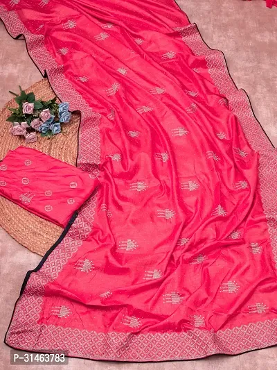 Beautiful Art Silk Saree with Blouse Piece