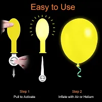 EEEZEEE Led Light Up Balloon Party (5 Pcs) for Decoration for Home, Patio, Lawn, Restaurants -Random Color-thumb2