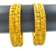 Alliance Fancy Four Gold Bentex Square Style Bangles Set-thumb1