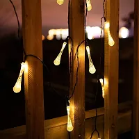 EEEZEEE Water Drop String Ball Light 10 LED Outdoor String Lights Waterproof Crystal Water Drop Fairy Lights, Decoration Lighting for Diwali ,Home, Garden, Christmas,( Battery Operated)-thumb3