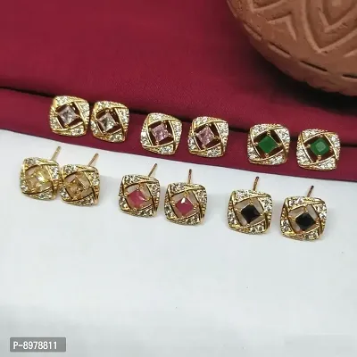 Elegant Alloy Earrings for Women Pack of 6