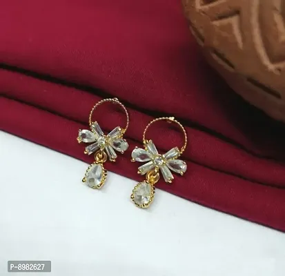 Flower Drop Style Earring For Women-thumb0