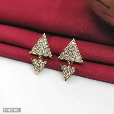 Triangle Style Drop Studs Earring For Women