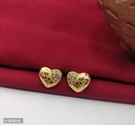 Fancy Ad Earrings Heart Style Studs Earring For Women