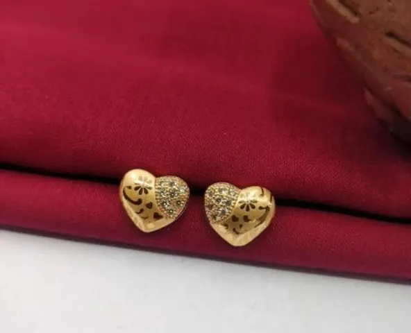 Fancy Alloy Heart Style Earrings For Women