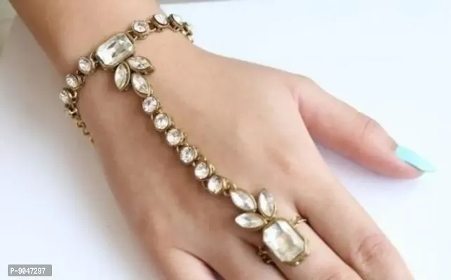 Fancy Alloy Kundan Bracelets For Women-thumb0