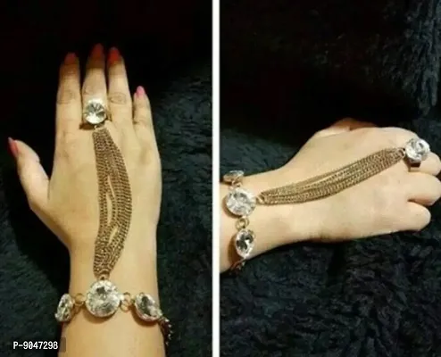 Fancy Alloy Kundan Bracelets For Women-thumb0