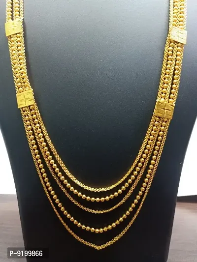 Alliance Fancy Gold Plated Necklace Chain Square Style Necklace For Women