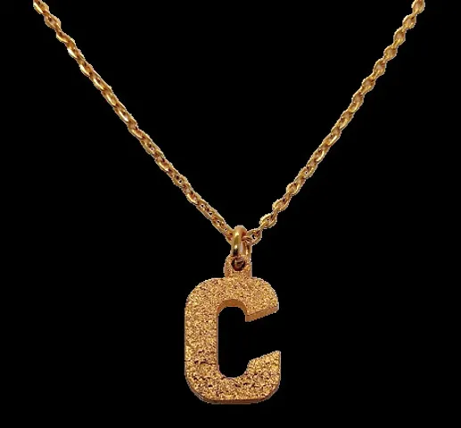 Stylish Alloy Golden Chain With Pendant For Men