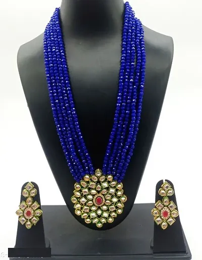 Traditional Alloy Gold Plated Multilayer Necklace Set