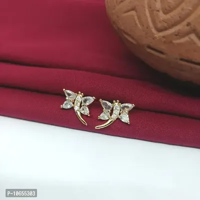 Alliance Fancy AD Earrings Butterfly Shape Style