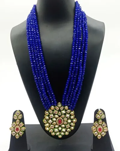 Traditional Alloy Gold Plated Multilayer Necklace Set