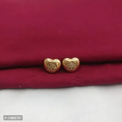 Alliance Fancy Heart Style AD Earrings Studs-thumb0