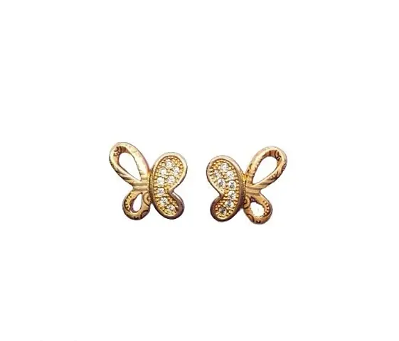 Alliance Fancy Butterfly AD Earrings Studs for Women