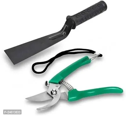 Useful Garden Tool Set Include Khurpa And Pruner/Cutter Garden Tool Kit (2 Tools)-thumb0