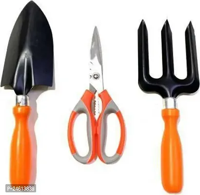 Useful 3 Pcs Gardening Tool Kit Fork, Scissor And Shovel Garden Tool Kit (3 Tools)