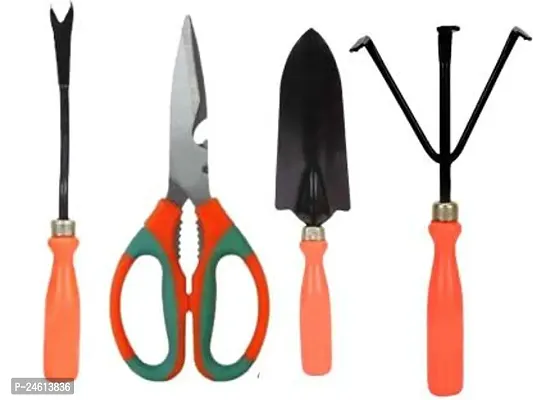 Useful Gardening Tool Kit Set Of 4 Weeder, Garden Scissor, Shovel And Cultivator Garden Tool Kit (4 Tools)