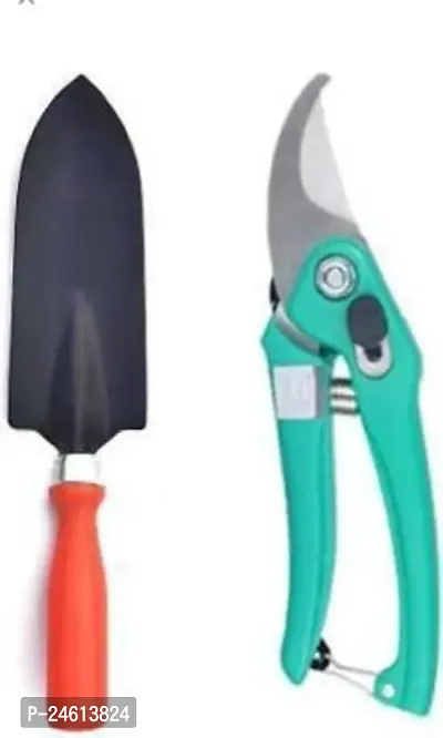 Useful Gardening Tool Kit Hedge Shear Shears Cutter Shovel Khurpi Set Garden Tool Kit (2 Tools)-thumb0