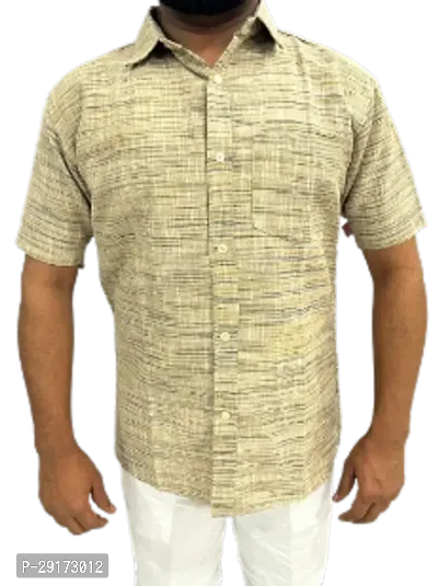 Reliable White Khadi Cotton Short Sleeves Casual Shirt For Men-thumb0