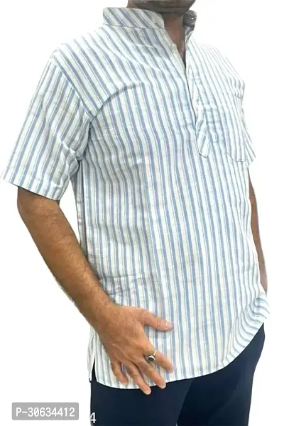 Half sleeve short kurta for men-thumb0