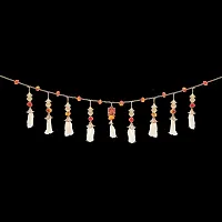 Eyesphilic HandmadeTraditional Elegant Pearl with Fumka Toran/Bandhanwar for Main Door (Multicolor, 40 Inch, Pack of 2)-thumb3