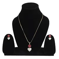 Ad stone jewelry set with a adjustable ring and bracelet (4 items) (RED)-thumb2