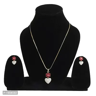 Ad stone jewelry set with a adjustable ring and bracelet (4 items) (RED)-thumb3