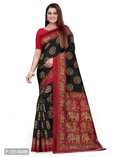 Elegant Cotton Applique Saree with Blouse piece For Women-thumb0