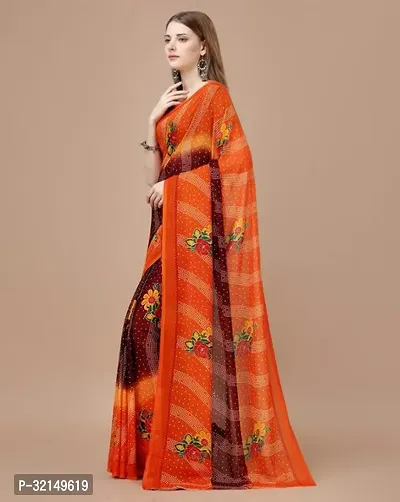 Elegant Cotton Printed Saree with Blouse piece For Women