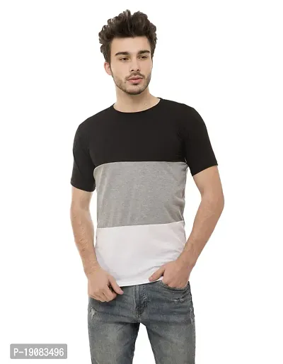 Ample Multicolor Half Sleeve Casual Mens T-Shirt