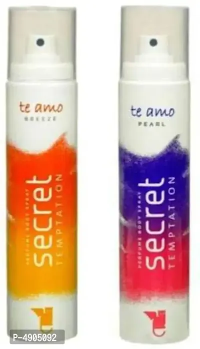 Secret Temptation Te Amo Breeze And Pearl Combo Pack 2 Deodorant Spray - For Women (240 ml, Pack of 2)-thumb0