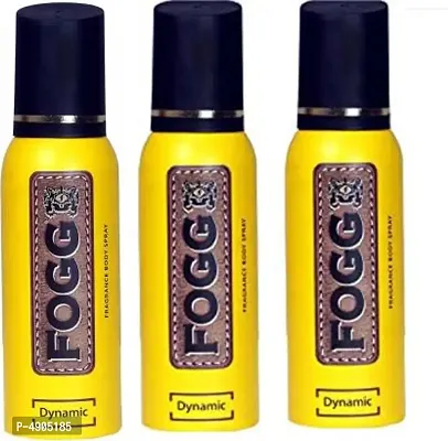 Fogg DYNAMIC B Body Spray - For Men & Women (120 ml, Pack of 3)-thumb0