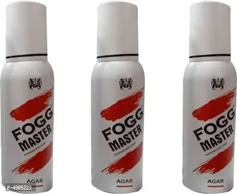 Fogg MASTER AGAR (PACK OF 3) Body Spray - For Men & Women (360 ml, Pack of 3)-thumb0