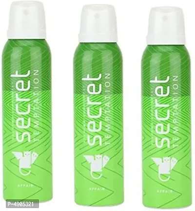 Secret Temptation Affair Deodorant Spray - For Women (150 ml, Pack of 3)-thumb0