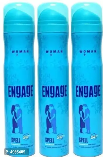 Engage Spell Set 3PIE Deodorant Spray - For Women (150 ml, Pack of 3)-thumb0