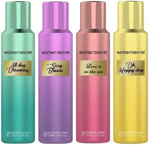 Women'Secret Top Rated Deodorant Spray Combo Pack of 4