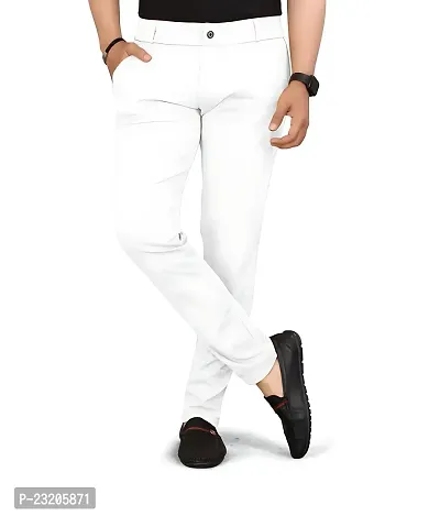 Stylish White Cotton Trouser For Men-thumb4